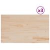 vidaXL Плотове за маси, 3 бр, 80x47x1,7 см, правоъгълни, бор масив