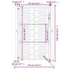 vidaXL Градинска порта 100x125 см, кортенова стомана, квадратен дизайн