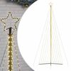 vidaXL LED коледна елха 789 светодиода топло бяло 476 см
