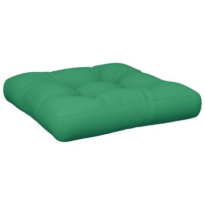 vidaXL Палетни възглавници, 2 бр, зелени, текстил