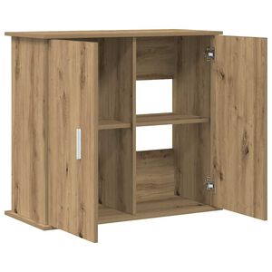 vidaXL Стойка за аквариум, дъб, 81x36x73 см, инженерно дърво