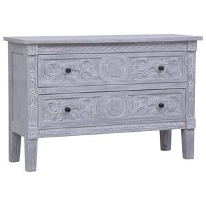 vidaXL Бюфет с 2 чекмеджета, 90x30x60 см, махагон масив