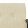 vidaXL фотьойл Крем 59 x 75 x 78 см текстил