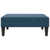 vidaXL 2-местно разтегателно канапе с табуретка, синьо, кадифе