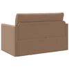 vidaXL Диван легло 110cm Капучино Изкуствена