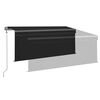 vidaXL Автоматично прибиращ се сенник с щора, 3x2,5 м, антрацит
