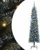 vidaXL С изкуствено коледно дърво с 300 LED светодиода Зелен 180 cm