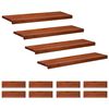 vidaXL Стъпала за стълби 12 бр. 90 x 30 x 2 cm Кафяво Солидно бук
