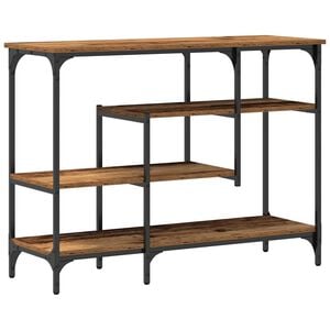 vidaXL Конзолна маса Старо дърво 100 x 35 x 75 см