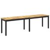 vidaXL Градинска пейка 161 x 35 x 45 см Солидно акациево дърво