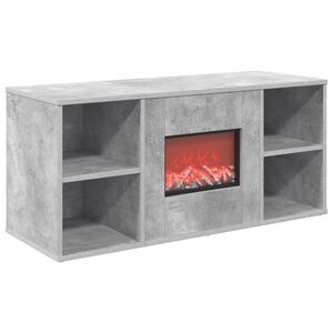 vidaXL Електрическа камина Бетонно 100 x 37 x 45,5 cm