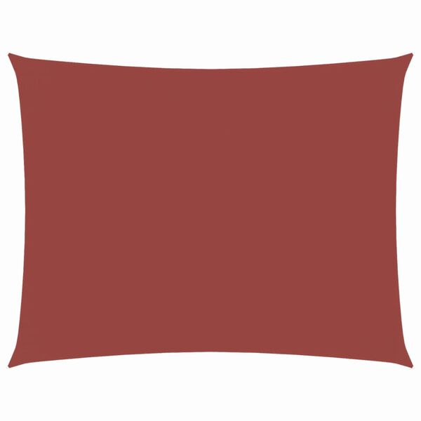 vidaXL Платно-сенник, Оксфорд плат, правоъгълно, 3x4 м, теракота