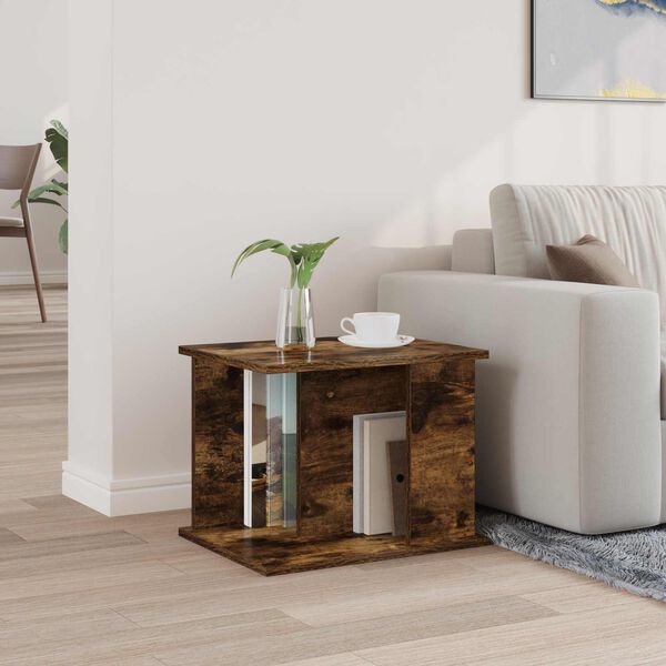 vidaXL Етажерка за списания Димян дъб 35 x 35 x 45 см Инженерно дърво