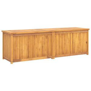 vidaXL Градинска кутия, 175x50x55 см, тиково дърво масив