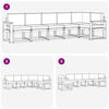 vidaXL Комплект дивани за открито 6 pcs Натурален и Антрацит