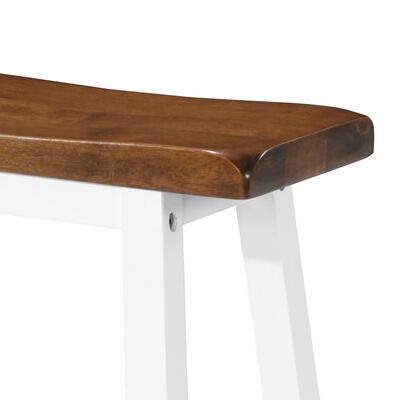 vidaXL Бар маса и столове, 5 части, дървен масив