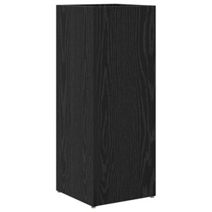 vidaXL Стойка за чадър със съхранение Черния дъб 25 x 24,5 x 64 см