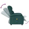 vidaXL Wingback масажен стол, тъмнозелен, текстил