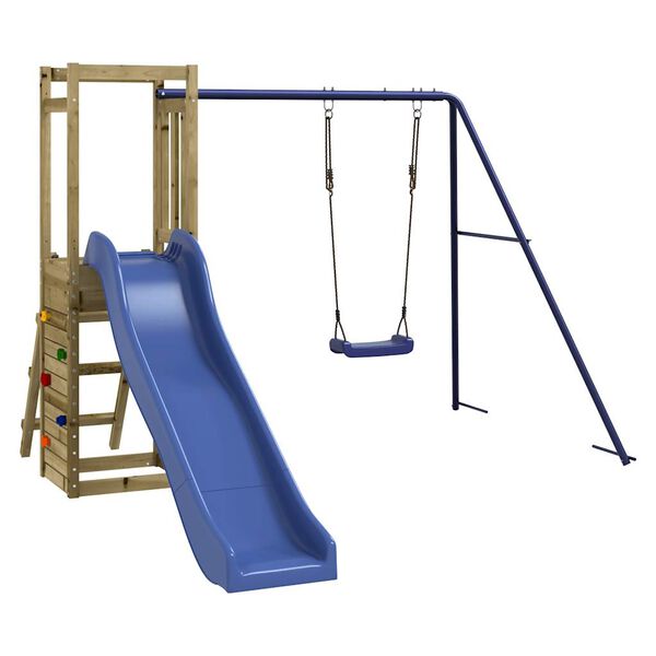 vidaXL Комбинирано детско съоръжение за игра, импрегниран бор