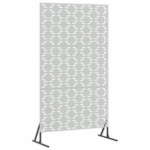 vidaXL Екран за уединение 100 x 50 x 180 см Поцинкована стомана