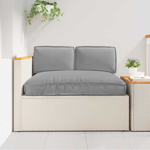 vidaXL Комплект възглавници 3 pcs Сив Оксфордска тъкан