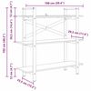 vidaXL Рафт за книги Димян дъб 100 x 33,5 x 102 см Инженерно дърво