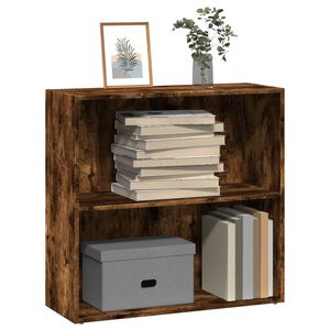 vidaXL Библиотека, опушен дъб, 80x30x77 см, инженерно дърво