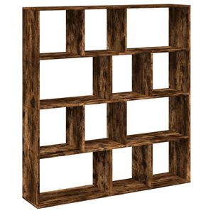 vidaXL Библиотека, опушен дъб, 132x29x141,5 см, инженерно дърво
