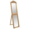 vidaXL Стоящо огледало, златисто, 45x180 см