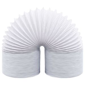 vidaXL Шлаух за въздуховод, PVC, 6 м, 12,5 см