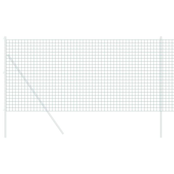 vidaXL Европейска ограда Зелен 1.2 x 10 m Желязо с PVC покритие