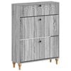 vidaXL Шкаф за обувки ALKMAAR 78 x 24 x 103 см Инженерна дървесина