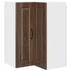 vidaXL Стенно ъглово шкафче PORTO Кафяв дъб 57 x 57 x 80 см