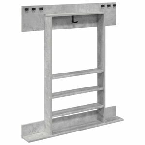 vidaXL Стенна стойка за въдици Инженерна дървесина 93 x 12 x 103 см