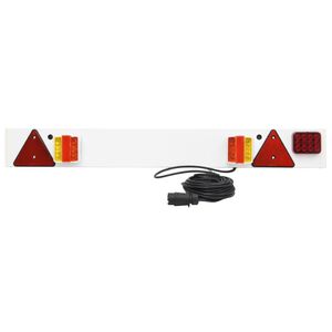 vidaXL Светлина за ремарке червена 115x6x14 см 12V LED крушка