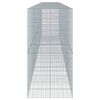vidaXL Габионна кошница с покритие, 900x100x200 см, поцинковано желязо