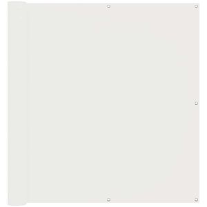 vidaXL Балконен екран Бял 110 x 400 cm Оксфордска тъкан