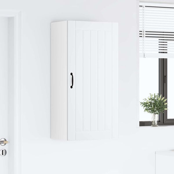 vidaXL Кухненски шкаф Lucca Бяло 50 x 31 x 100 см Инженерна дървесина