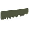 vidaXL Ограда за трева 10 pcs 103 x 25 см Стомана Маслиненозелено