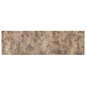 vidaXL Килим за кухня Кафяв бетон 150 x 45 см 100% Полиамид Пере се