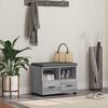 vidaXL Пейка за коридор с възглавница Сив Сонома 60 x 38 x 46 см
