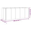 vidaXL Градинска повдигната леха 200x80x80 см кортенова стомана