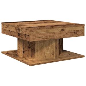 vidaXL Масичка за кафе от старо дърво 55x55x30 cm Инженерна дървесина
