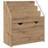 vidaXL Детска рафт за книги Дъб 60 x 29,5 x 69 см Инженерна дървесина