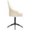 vidaXL Въртящ се офис стол, кремав, кадифе