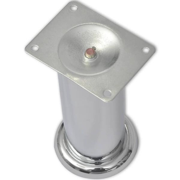 4 Кръгли крака за диван, хром, 180 мм