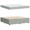 vidaXL Рамка за легло с матрак Светлосиво 200 x 200 cm текстил