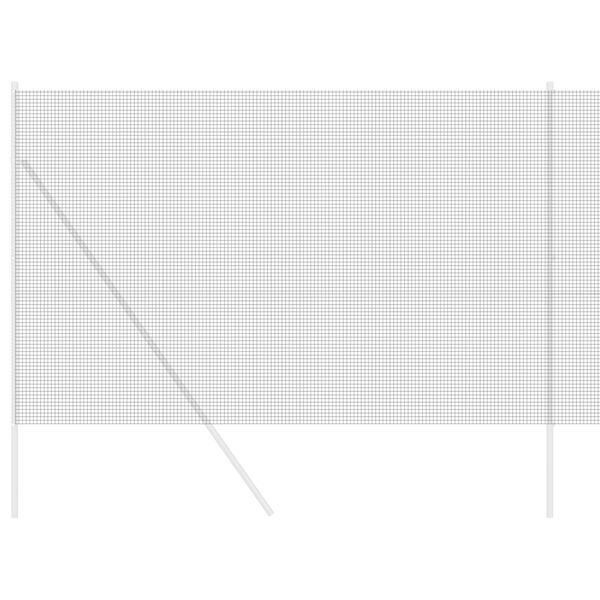 vidaXL Заварена мрежа ограда Сив 1.6 x 10 m Стомана
