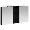vidaXL Комплект шкафове за баня 3 бр. 130 x 14,5 x 70 см