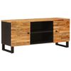 vidaXL ТВ шкаф Кафяво 105 x 33 x 46 см Солидно мангово дърво